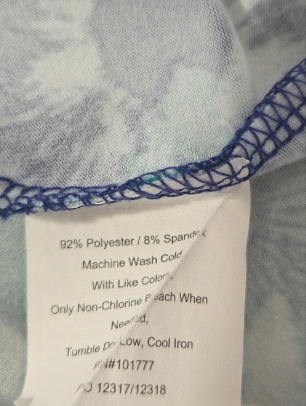 Tranquility by Colorado Clothing Skort Floral Print Green Navy Women's Large - Picture 7 of 8